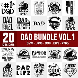 Father's Day Bundle Svg, Dad Life Svg, Father's Day Svg, Best Dad Svg, Cricut, Silhouette Vector Cut File