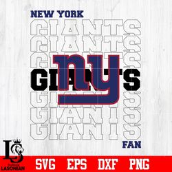 New York Giants Fan svg, digital download