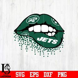 New York Jets lip svg, digital download