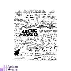 Arctic Monkeys Lyric Album Song Best SVG Cutting Digital Files