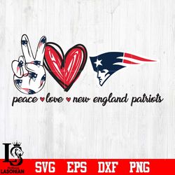 Peace Love New England Patriots svg, digital download