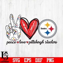 Peace Love Pittsburgh Steelers svg, digital download