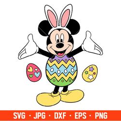 Happy Easter Mickey Mouse Svg, Free Svg, Daily Freebies Svg, Cricut, Silhouette Vector Cut File