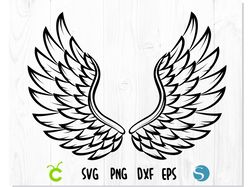 angel wings vector file, angel wings svg, wings svg, angel wings png, angel wings cut file for cricut silhouette