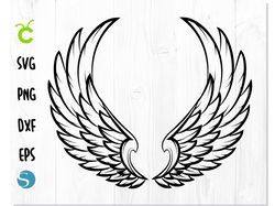 Angel wings svg, Wings svg, Angel wings vector, Angel wings png, Angel Wings cut file for cricut silhouette