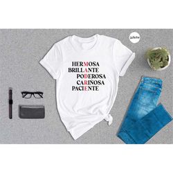 Caracteristicas de Una Madre Shirt, Da de la Madre Shirt, Gift for Mom, Amor a Mam, Cute Madre Shirt, Mexican Mom Shirt