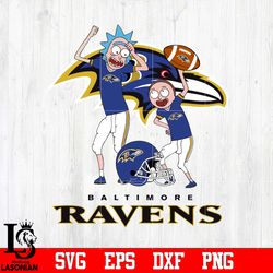 Rick and Morty Baltimore Ravens svg, digital download
