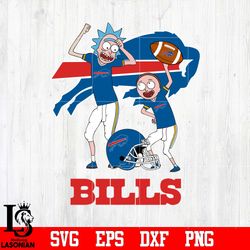 Rick and Morty Buffalo Bills svg, digital download