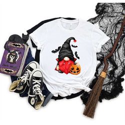 Gnome Halloween Shirt, Halloween Vampire Gnome, Gnome Trick Or Treat , Halloween Witch Shirt, Gnome Witch Shirt, Hallowe