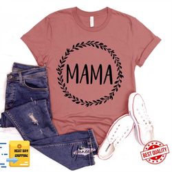 Retro Floral Mama T-shirt, Mom Shirt for Mom for Mother's Day, Mama T-shirt, Shirt for Mom for Mother's Day, Mama T-Shir