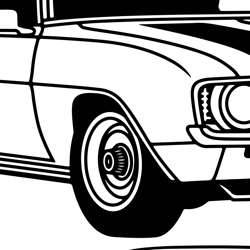Chevrolet Camaro 1969 Z28 line art  Vector file for laser engraving, cnc router, cutting, circuit , vinyl cutting file