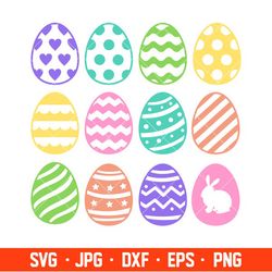 Easter Eggs Svg, Happy Easter Svg, Easter egg Svg, Spring Svg, Cricut, Silhouette Vector Cut File