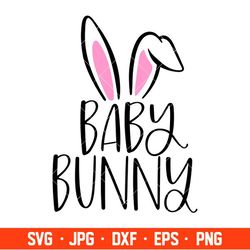 Baby Bunny Svg, Happy Easter Svg, Easter egg Svg, Spring Svg, Cricut, Silhouette Vector Cut File