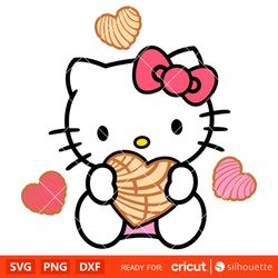 Concha Hello Kitty Svg, Sanrio Svg, Hello Kitty Svg, Kawaii Svg, Cricut, Silhouette Vector Cut File