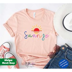 Sunrise, Sunrise T-shirt, 2022 Trendy Beach T shirt ,Trendy T-shirts, Summer Shirt, Beach Girl, Funny Summer shirt, Beac