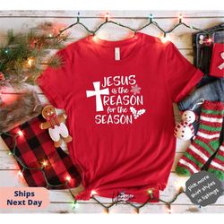 jesus shirt, jesus christmas shirt, jesus is the reason gift shirt, family christmas group gift shirt, gift for grandma,