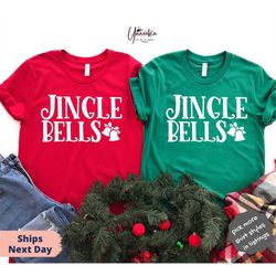 Bells Shirt, Jingle Bells Shirt, Christmas Family Matching Shirt, Christmas Bells, Cute Christmas Jingle Bells Shirt, Ch