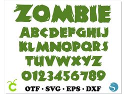 Zombie font otf, Zombie font svg Cricut, Halloween font svg, Halloween letters svg, Horror font svg, Zombie Horror svg