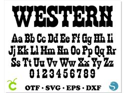 Western Font OTF, Western Font SVG, Western letters SVG, Western Font for cricut, Cowboy Font SVG, Western Alphabet Svg