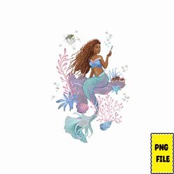 Little Mermaid Png Bundle, Black little Mermaid png, watercolor, Black Girl Magic, Black mermaid tee, Princess, Cricut