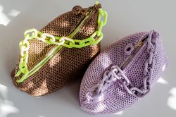crochet pattern raffia bag, mini raffia bag pattern, video tutorial crochet bag, diy crochet bag, crochet purse pattern,