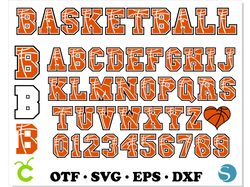 Basketball Font SVG, Basketball Font OTF, Basketball Svg Cricut, Basketball letters SVG, Basketball SVG, Sport font svg