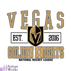 Vegas Golden Knights Est 2016 Vintage SVG Graphic Design Files