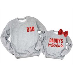 Daddy Daughter Valentines Day Matching Shirts, Toddler Valentine Gift Girl, Dad Valentines Day Gift from Daughter, Daddy