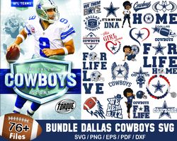 76 Designs Dallas Cowboys Football Svg Bundle, Cowboys Betty Boop
