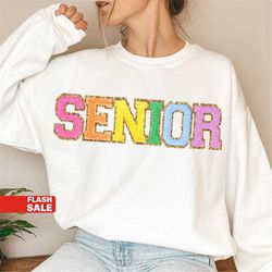 Senior 2023 Sweatshirt, Senior 2023 Shirt, Senior TShirt, Class of 2023 T-Shirt, 2023 Grad Tee, Embroidered Graduation G