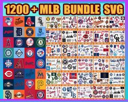 1200 MLB Team Bundle Svg, Sport Svg, MLB Team svg