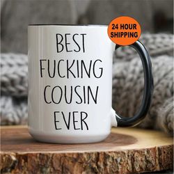 Gift for Cousin, Personalized Cousin Gift, Cousin Mug, Custom Coffee Cup, Custom Coffee Mug, Christmas Gift for Cousin,