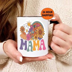 Retro Mama Mug, Groovy Mama, Cute Mama Coffee Mug, Mama Gifts, Christmas Gift ideas for Mama, Mama Christmas, Mama Cup,