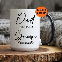 promoted to grandpa gift, dad to grandpa, custom new grandfather gift, new papa, pregnancy announcement, new grandpa gif