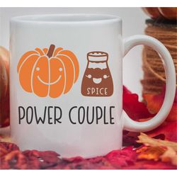 Custom Pumpkin Spice Power Couple Mug, Pumpkin Spice Mug, Power Couple Mug, Pumpkin Spice Season,Pumpkin Spice Lover Mug