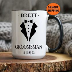 Personalized Groomsmen gift, Groomsmen Coffee Mug, Best Man gift, wedding gift, gift for him, Best Man Gifts, Groomsmen