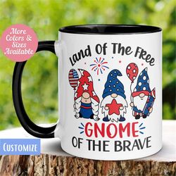Patriotic Gnome Mug, Memorial Day Mug, Independence Day Mug, Fourth of July Mug, Holiday Gnome Mug, Gnome Gift Mug,  Hom