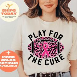 Play for a Cure Breast Cancer Shirt, Volleyball Shirts to Support Breast Cancer Patients, Breast Cancer Ribbon Shirt, Ca