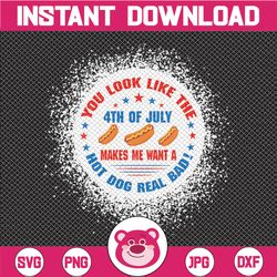 You look like the 4th of july makes me want a hot dog real bad svg,Independence day svg,USA svg,Memorial day svg,Patriot