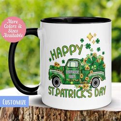 Happy St Patricks Day Mug, Irish Coffee Mug, Saint Patrick's Day Gift, Shamrock Clover Mug, Lucky Mug, Saint Patrick Day