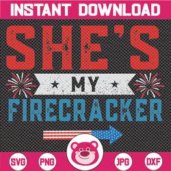 She's my firecracker svg,I'm his sparkler svg,4th of July svg,Independence day svg,USA svg,Memorial day svg,Merica svg,A