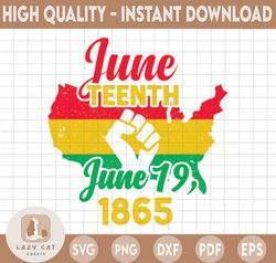 Juneteenth June 19 1865 Juneteenth Day Flag Black Pride USA American Map Solider Freedom Celebration Gift PNG