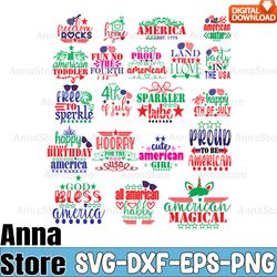 Cute American Girl Svg,July 4th SVG, Fourth of July svg, America Svg, Patriotic Svg,Retro 4th July Svg Bundle ,Independe