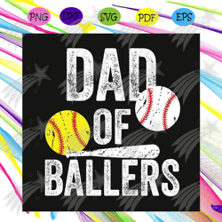 Dad Of Ballers Svg, Fathers Day Svg, Sporty Dad Svg, Father Loves Sport, Football Svg, Tennis Svg, Golf Svg, Happy Fathe