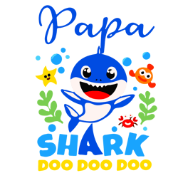 Papa Shark Doo Doo Doo Svg, Fathers Day Svg, Fathers Svg, Shark Svg, Papa Shark Svg, Daddy Shark Svg, Happy Fathers Day,