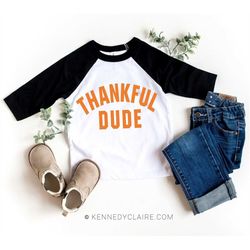 Boys Thanksgiving Shirt, Toddler Boy Thankful Shirt, Baby Boy Thanksgiving Outfit