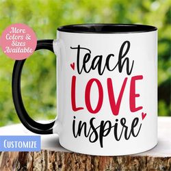 Teacher Mug, School Teacher Appreciation, Back To School Mug, Retired Teacher, Coffee Tea Cup, Thank You Gift for Teache