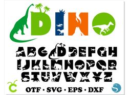 Dinosaur Font OTF, Dinosaur Font SVG Cricut, Dino Font SVG, Dinosaur Alphabet SVG, Dinosaur letters SVG Cricut