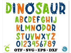 Dinosaur Font SVG Cricut, Dinosaur Font OTF, Dinosaur Alphabet SVG, Dinosaur letters SVG Cricut, Dino Font SVG