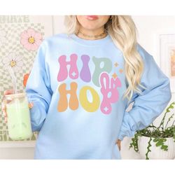 Hip Hop Easter Bunny Sweatshirt for Women, Happy Easter Shirt, Groovy Easter Day Tshirt or Crewneck Pullover, Retro East